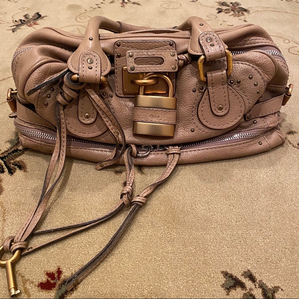 New Chloe paddington nude mauve bag